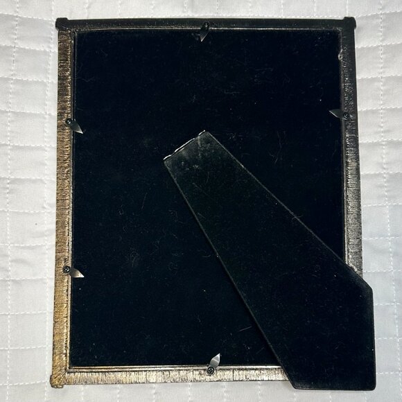 Vintage Green Swirl Enamel & Crystal Ornate Antique Design 8"x10" Picture Frame - Picture 2 of 6